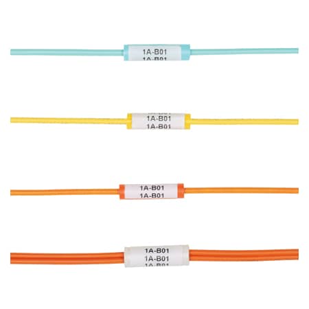 Panduit Cable Sleeve, 0.28 in Max Bundle Dia., 1-1/4 in, PVC, Aqua NWSLC-2Y-AQ